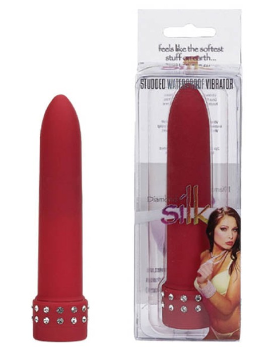 Diamond Silk Studded Waterproof Vibrator