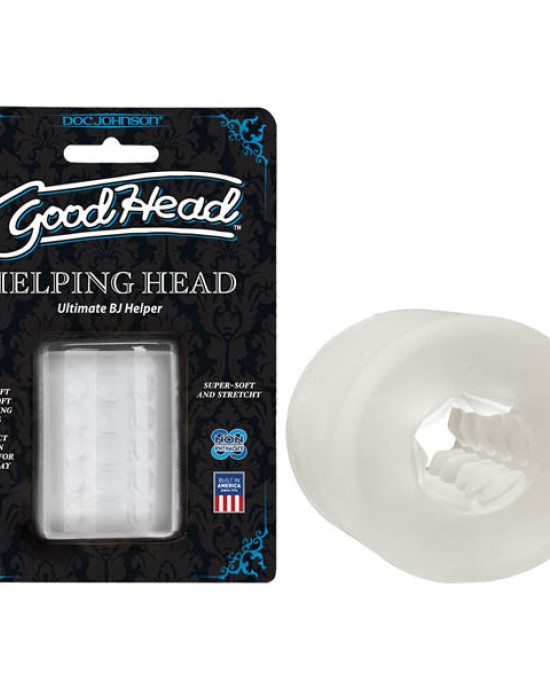 Goodhead - Helping Head - Clear 5 cm Stroker Sleeve for Blowjobs