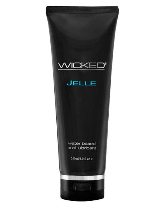 Wicked Jelle - Water Based Anal Lubricant - 240 ml (8 oz) Bottle