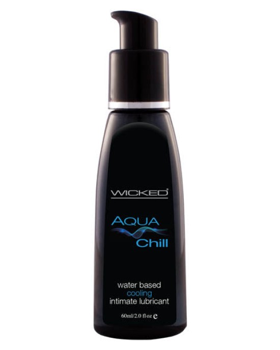 Wicked Aqua Chill - Cooling Water Based Lubricant - 60 ml (2 oz) Bottle