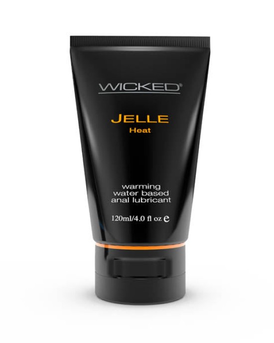 Wicked Jelle Heat - Warming Water Based Anal Lubricant - 120 ml (4 oz) Bottle