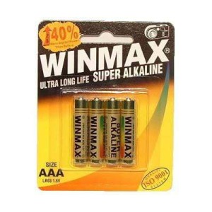 Winmax Aaa Super Alkaline Batteries - Super Alkaline Batteries - AAA 4 Pack