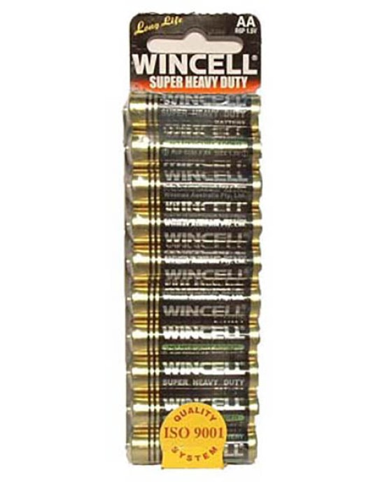 Wincell AA Super Heavy Duty Batteries 10 Pack