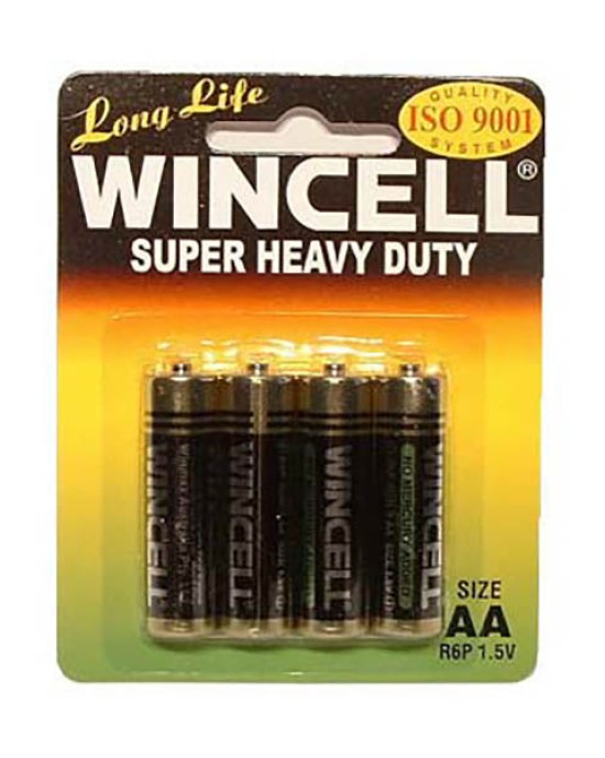 Wincell AA Super Heavy Duty Batteries - 4 Pack