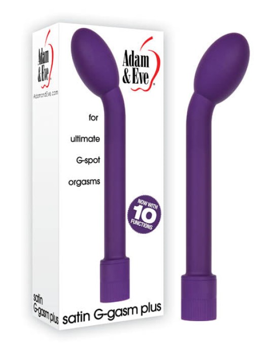 Adam & Eve Satin G-Gasm Plus - Purple 17.8 cm (7'') Vibrator