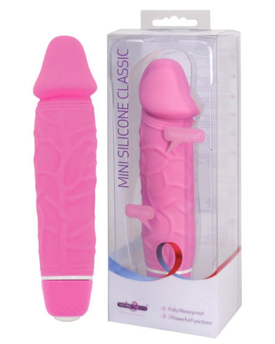 Mini Silicone Classic - Pink 5.25 Inch Vibrator