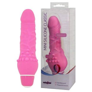 Mini Silicone Classic - Pink 5.25 Inch Vibrator