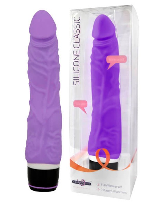 Silicone Classic - Purple 7 Inch Vibrator