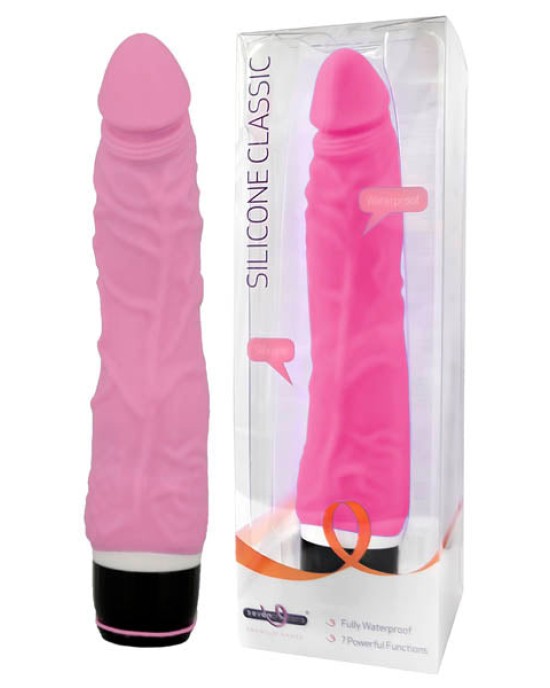 Silicone Classic - Pink 7 Inch Vibrator