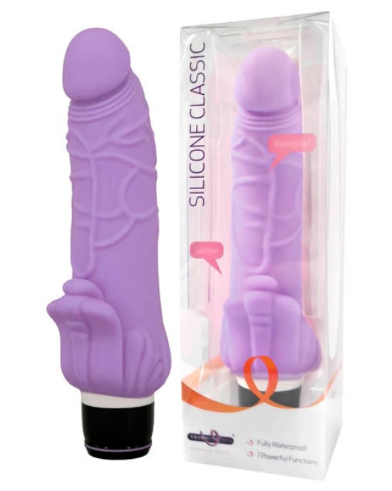 Silicone Classic - Purple 7.5 Inch Vibrator