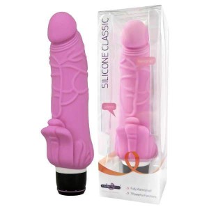 Silicone Classic - Pink 7.5 Inch Vibrator