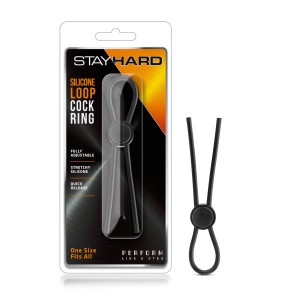 Stay Hard - Loop Adjustable Lasso Cock Ring - Black