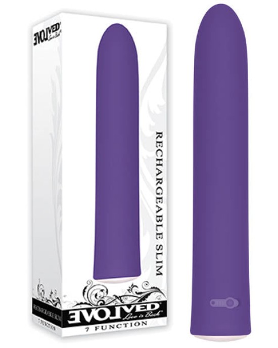 Rechargeable Slim - Purple Rechargeable Vibrator