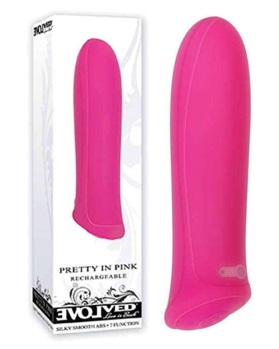 Pretty In Pink - Pink 8.6 cm (3.4'') USB Rechargeable Bullet