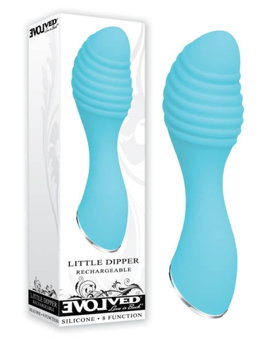 Little Dipper - Light Blue 10.1 cm (4'') USB Rechargeable Mini Vibrator