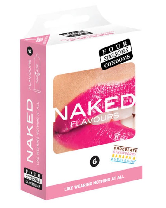 Naked Flavours Ultra Thin Flavoured Condoms - 6 Pack