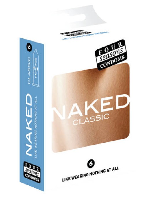 Naked Classic Ultra Sheer Lubricated Condoms - 6 Pack