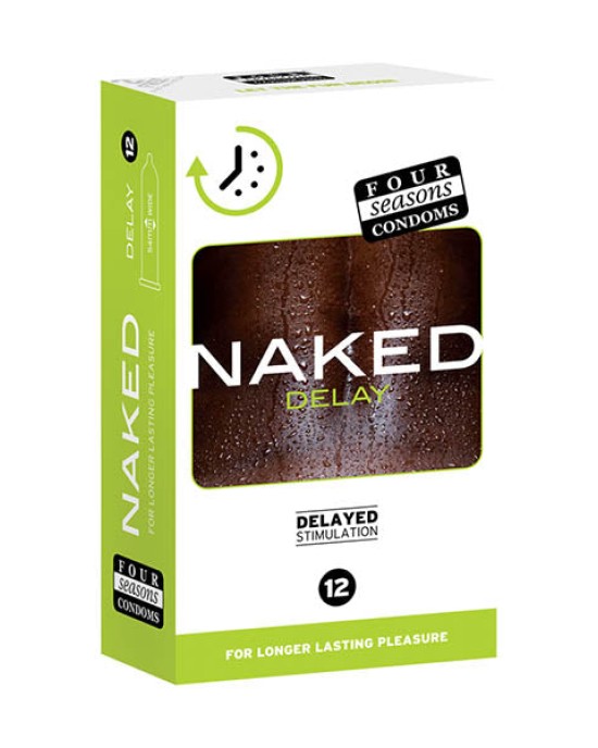 Four Seasons Naked Delay - Ultra Thin Condoms - 12 Pack