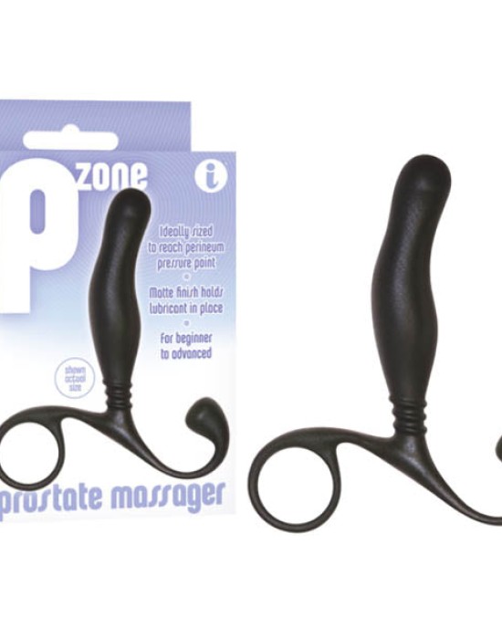 P-Zone Prostate Massager - Black 10 cm Prostate Massager