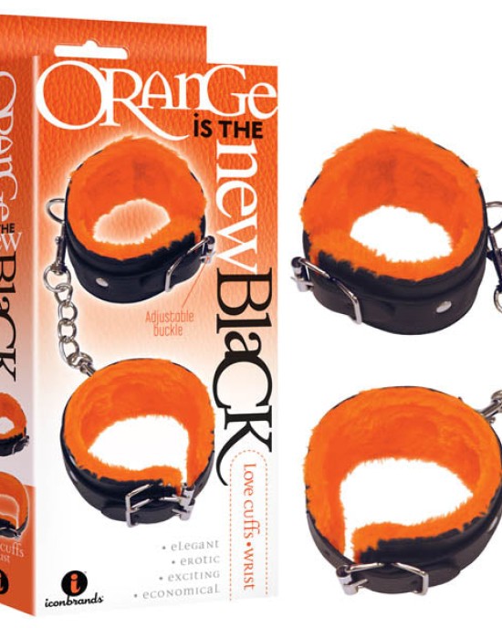 Orange Is The New Black - Love Cuffs - Wrist - Black Fluffy Wrist Restraints