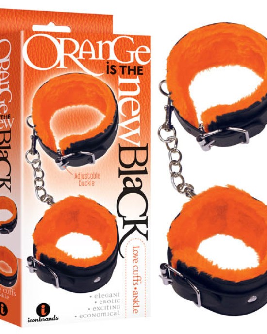 Orange Is The New Black - Love Cuffs - Ankle - Black Fluffy Ankle Restraints