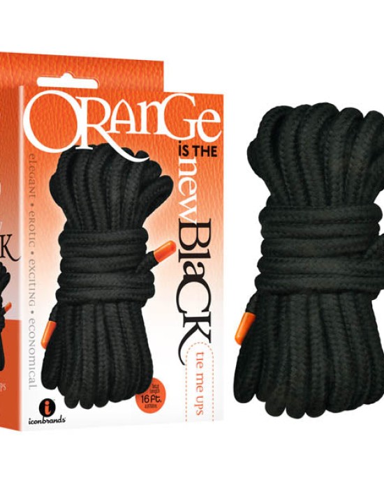 Orange Is The New Black - Tie Me Ups - Black Bondage Rope - 5 m Length