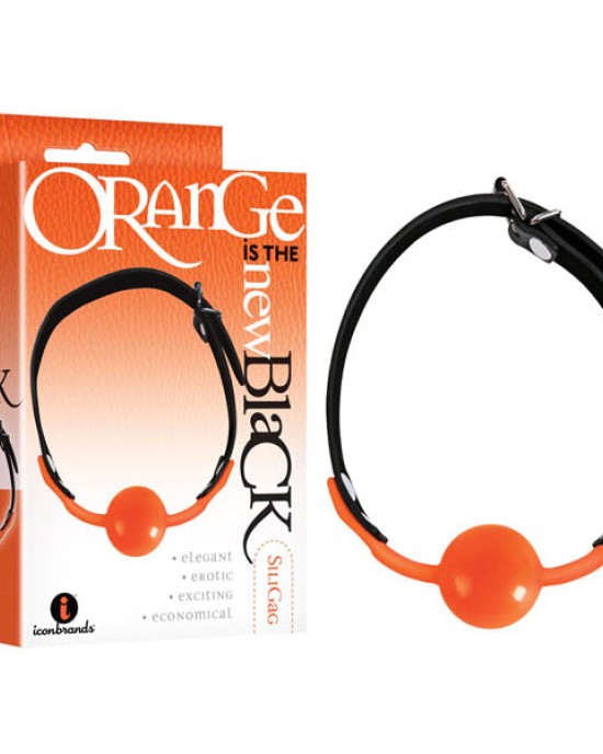 Orange Is The New Black - Siligag - Black/Orange Ball Gag