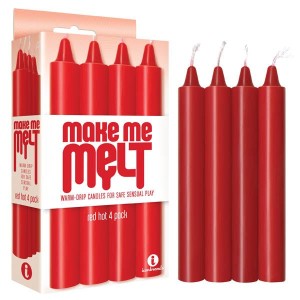 Make Me Melt Drip Candles - Red Hot Drip Candles - 4 Pack