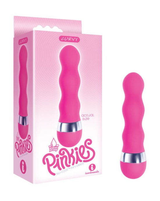 The 9's Pinkies, Curvy - Pink 11.4 cm (4.5'') Vibrator