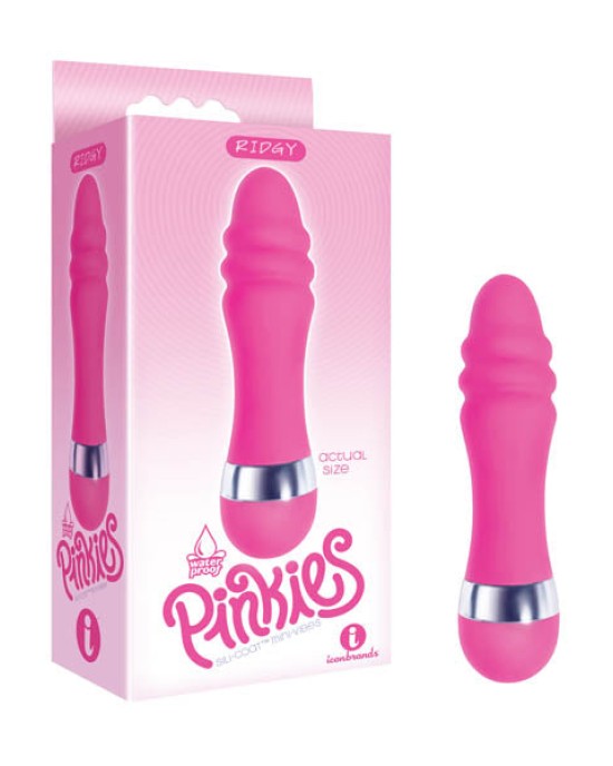 The 9's Pinkies, Ridgy - Pink 11.4 cm (4.5'') Vibrator