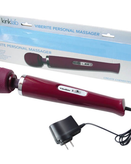 KinkLab Viberite Personal Massager - Maroon Rechargeable Massager Wand