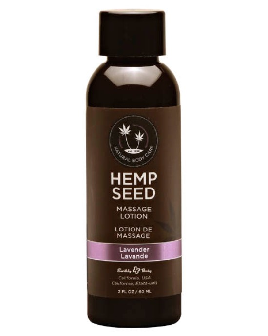 Hemp Seed Massage Lotion - Lavender Scented - 59 ml Bottle