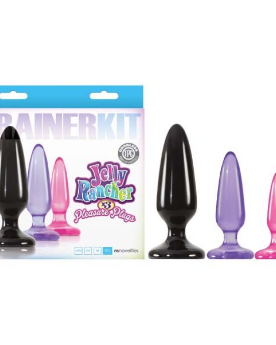 Jelly Rancher Trainer Kit - Coloured Butt Plug - 3 Sizes