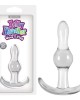 Jelly Rancher Wave T-Plug - Clear 9.7 cm (3.8'') Butt Plug