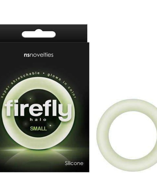 Firefly Halo - Glow In Dark Clear Small 50 mm Cock Ring