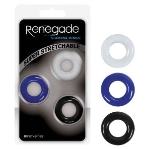 Renegade Stamina Tri-Coloured Cock Rings