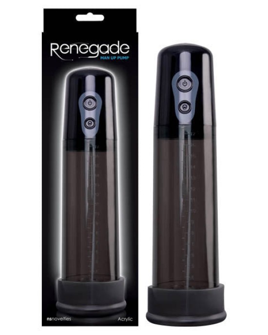 Renegade - Man Up Pump - Black Automatic Penis Pump