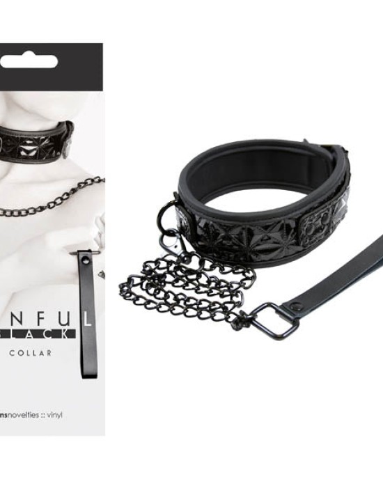 Sinful - Black Collar and Leash