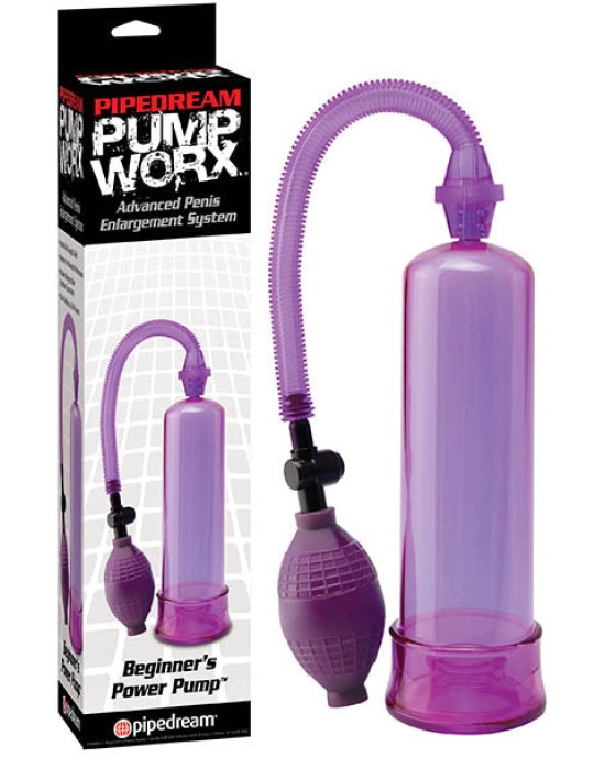 Pump Worx Beginner's Power Pump - Purple Penis Pump