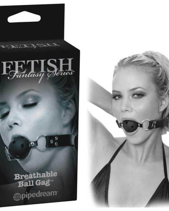 Fetish Fantasy Series Limited Edition Breathable Ball Gag - Black Ball Gag