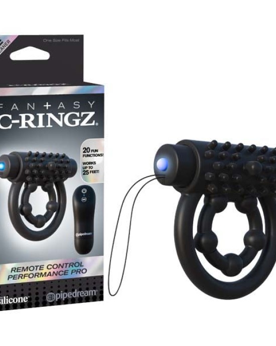 Fantasy C-ringz Remote Control Performance Pro - Black