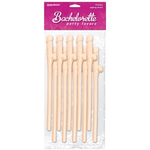 Bachelorette Party Dicky Sipping Straws - 10 Pack