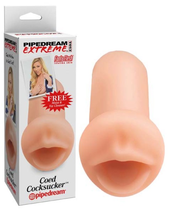 Pipedream Extreme Toyz Coed Cocksucker - Flesh Mouth Stroker