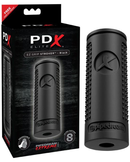 PDX Elite EZ Grip Stroker - Black Stroker