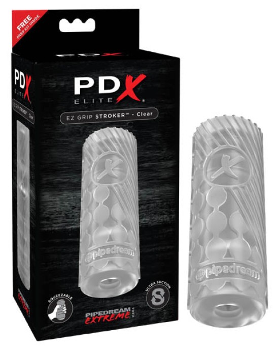 PDX Elite EZ Grip Stroker - Clear Stroker