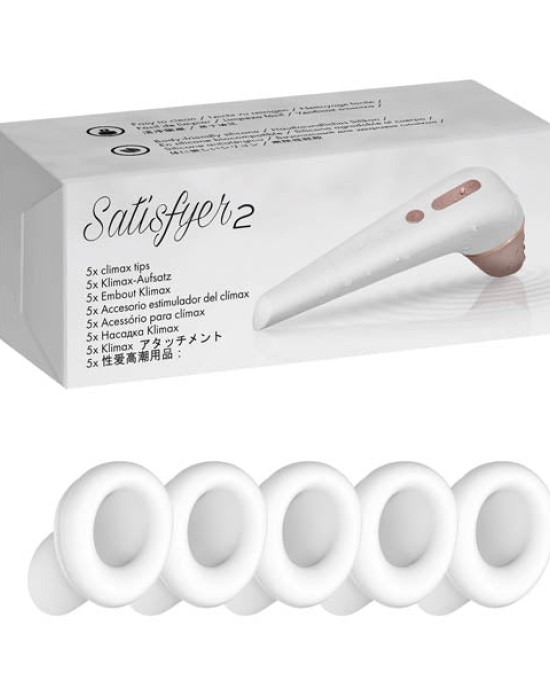 Satiyfyer 2 Climax Heads - 5 Replacement Silicone Heads