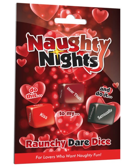 Naughty Nights Raunchy Dare Dice - Lovers Dice Game