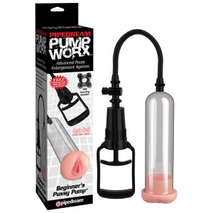 Pump Worx Beginner's Pussy Pump - Penis Pump with Vagina Sleeve