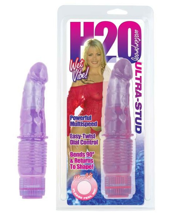 H2O Ultra-Stud - Purple 8 Inch Vibrator