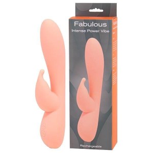 Seven Creations Fabulous Rabbit Intense Power Vibrator - Peach